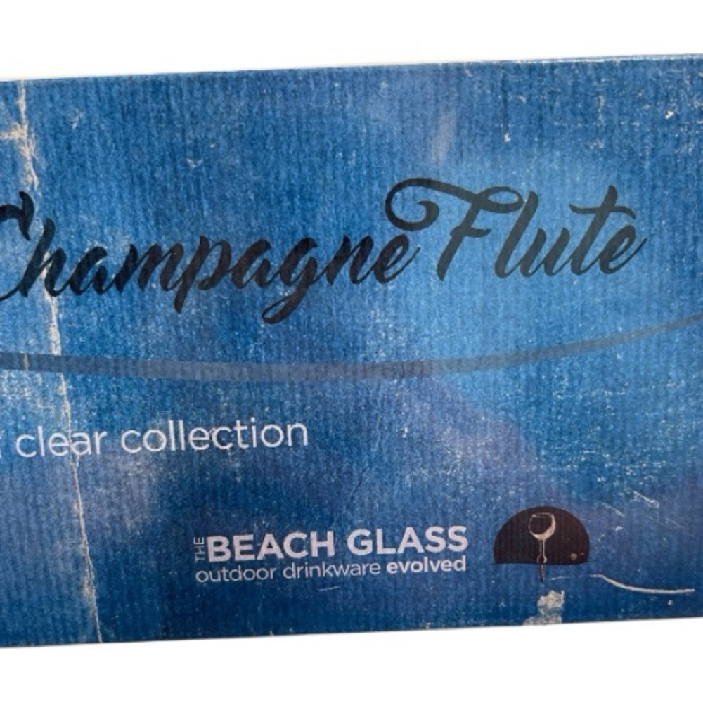 Crystal Clear Champagne Flutes - Set of 8 - Picture 4 of 4